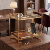 Golden Arc Vanity Stand With Acrylic Base