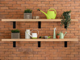 Floating Shelf Bracket With Wood – Heavy Duty Wall Mount