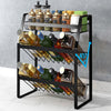 3-Tier Kitchen Storage Rack – Wall Mount Dish Organizer