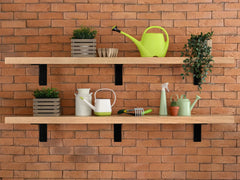 Floating Shelf Bracket With Wood – Heavy Duty Wall Mount