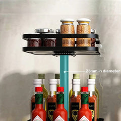 360° Rotatable Metal Storage Organizer square
