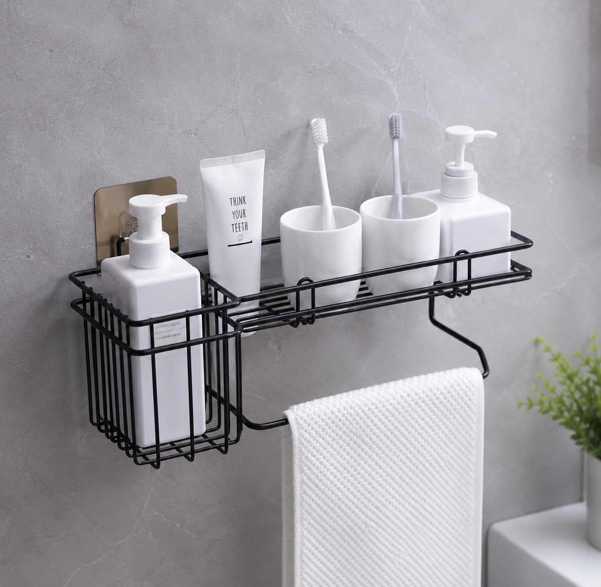 Convenient Bathroom Wall Caddy – Space Saver