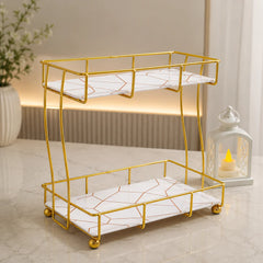 Golden Vanity Stand – Wooden Base