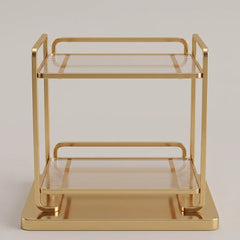 Golden Arc Vanity Stand With Acrylic Base