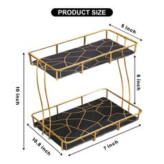 Golden Vanity Stand – Wooden Base