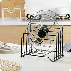 Pot Lid and Plate Stand, Heavy Metal, Kitchen Organizer
