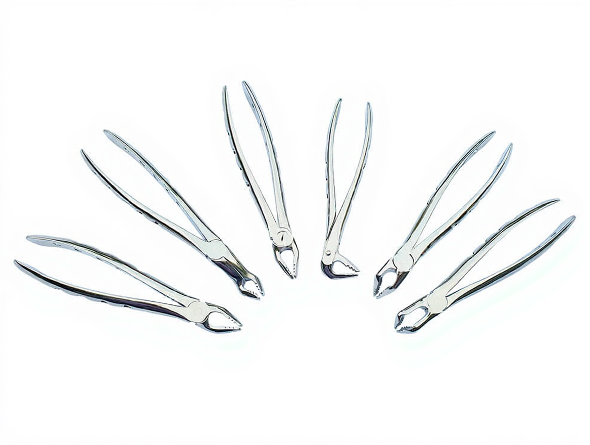 Serrated Tooth Extraction Forcep Set