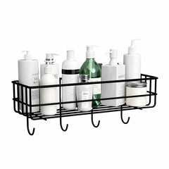 Rectangle Metal Stand with Hooks – Entryway Organizer