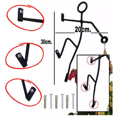 Men Iron Wall Hanging Plant Pot