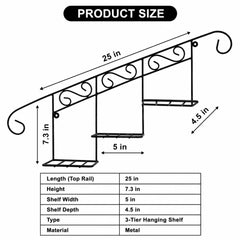 Staircase Floral Display Wall Basket