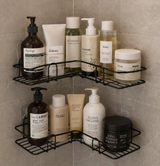 Bathroom Metal Corner Stand – Punch-Free Organizer