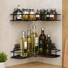 Bathroom Metal Corner Stand – Punch-Free Organizer