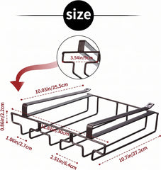 Upside Down Glass Storage Rack For Kitchen