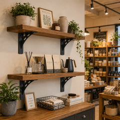 Heavy Duty Mantel Brackets – Wooden Shelf Support