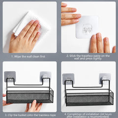 Rack with Hooks – Bathroom & Kitchen Organizer