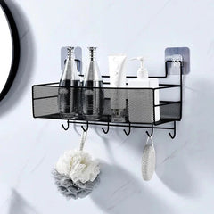 Rack with Hooks – Bathroom & Kitchen Organizer