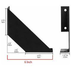 Floating Shelf Bracket With Wood – Heavy Duty Wall Mount