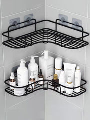 Bathroom Metal Corner Stand – Punch-Free Organizer