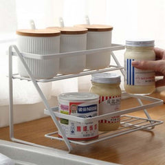 2 Tier Spice Rack Shelf Kitchen