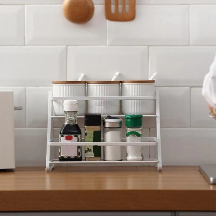 2 Tier Spice Rack Shelf Kitchen