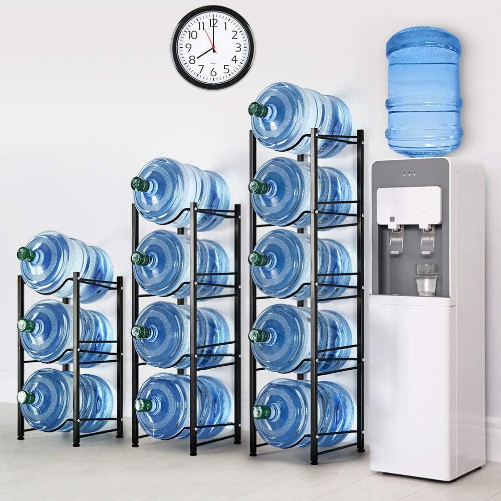 Water Bottle Holder Metal Rack – Kitchen Organizer