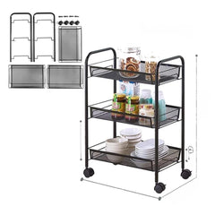 3 Tier Trolley Storage Rack